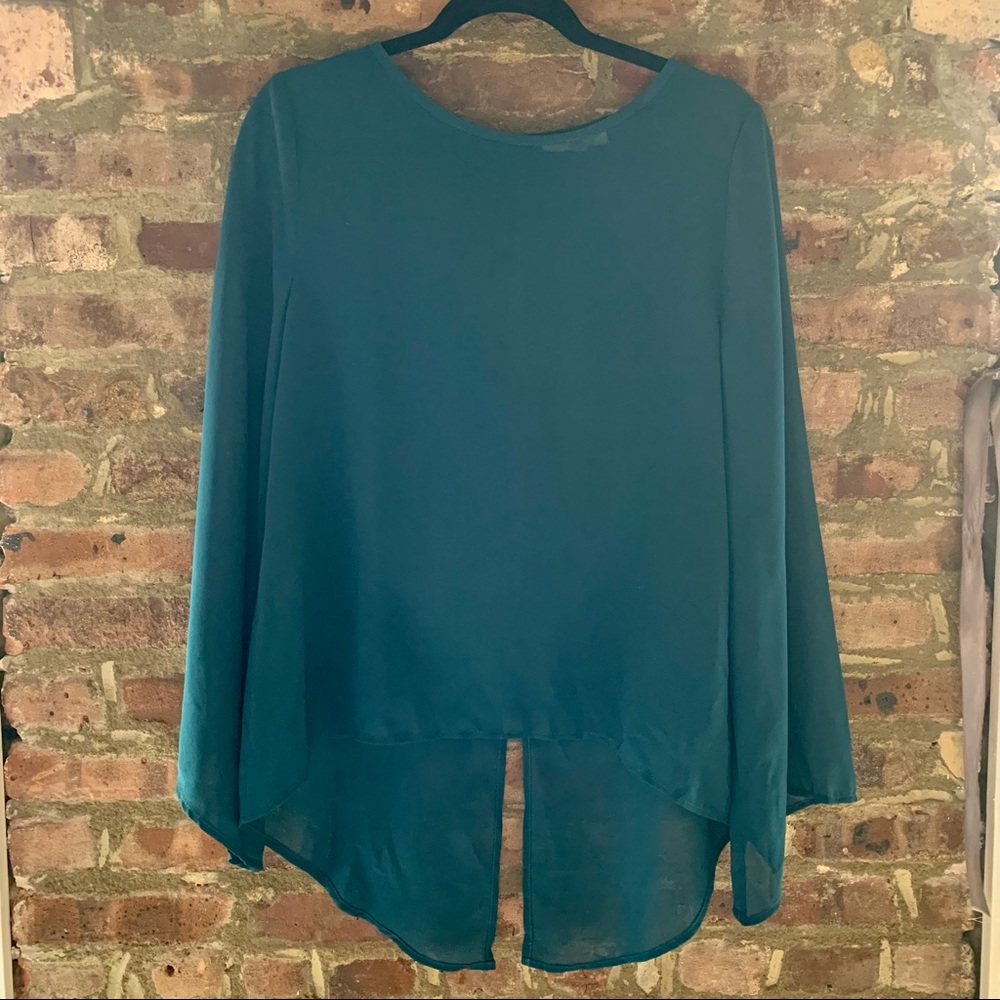 Sheer Green Blouse
